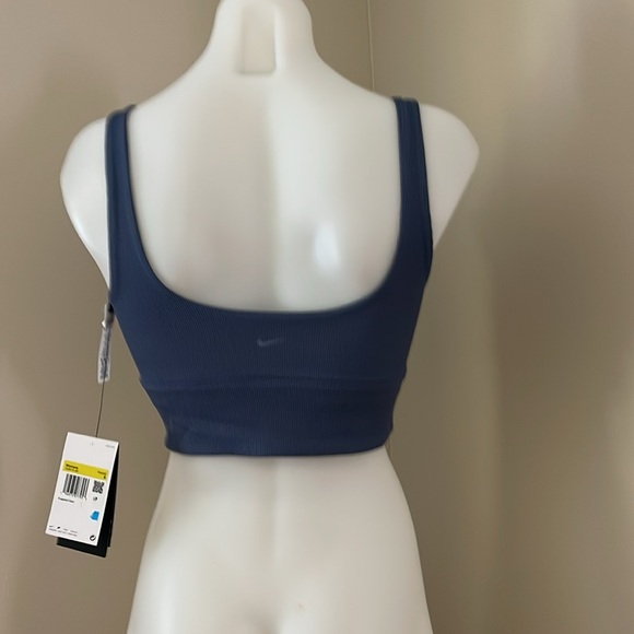(NWT) Nike Zenvy Rib Women’s Light Support Non Padded Longline Sports Bra, Small - Picture 5 of 16